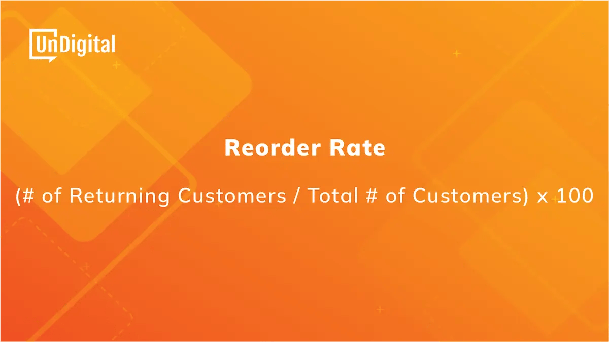 Ecommerce Metrics: Reorder Rate