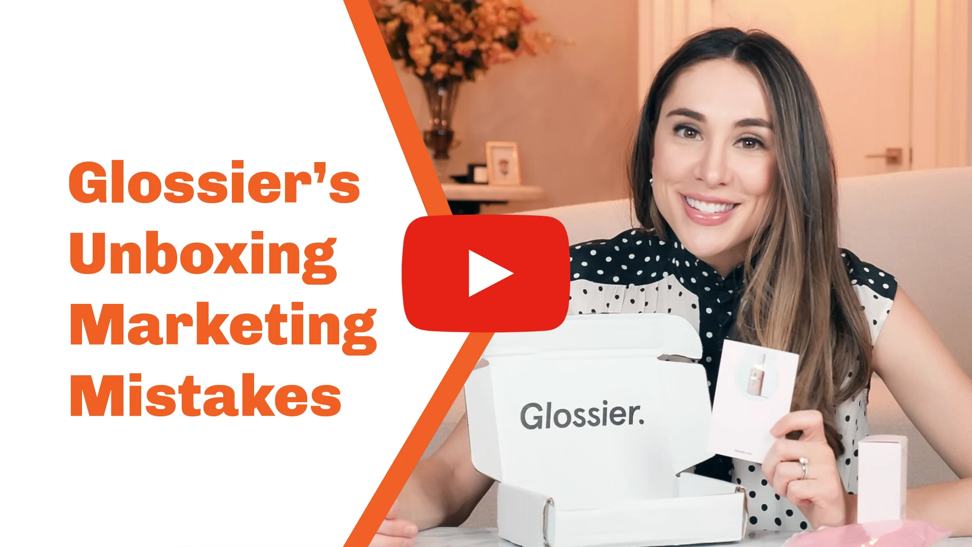 An unboxing marketing video about Glossier's experience