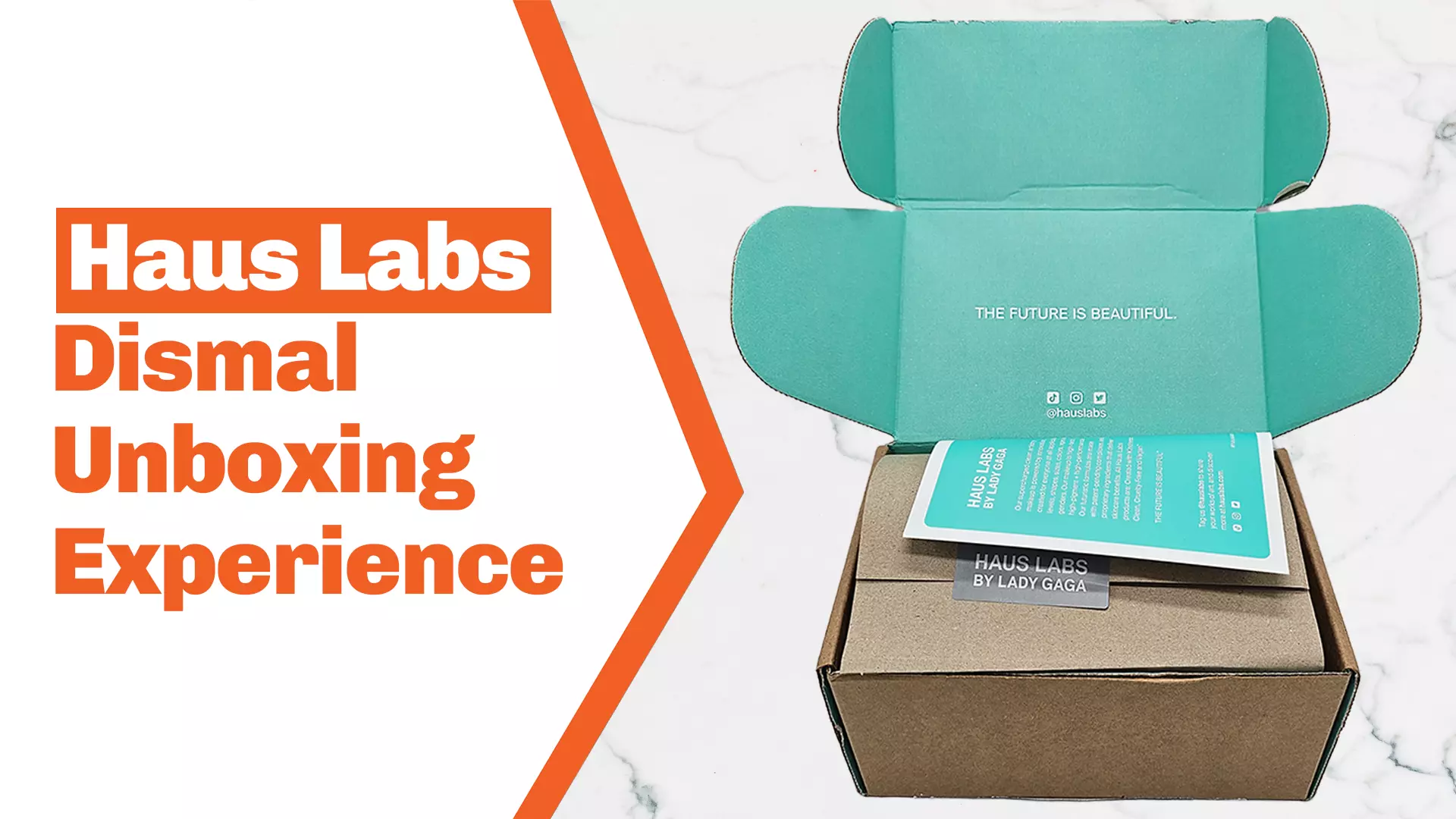 An unboxing marketing video about Haus Labs' experience
