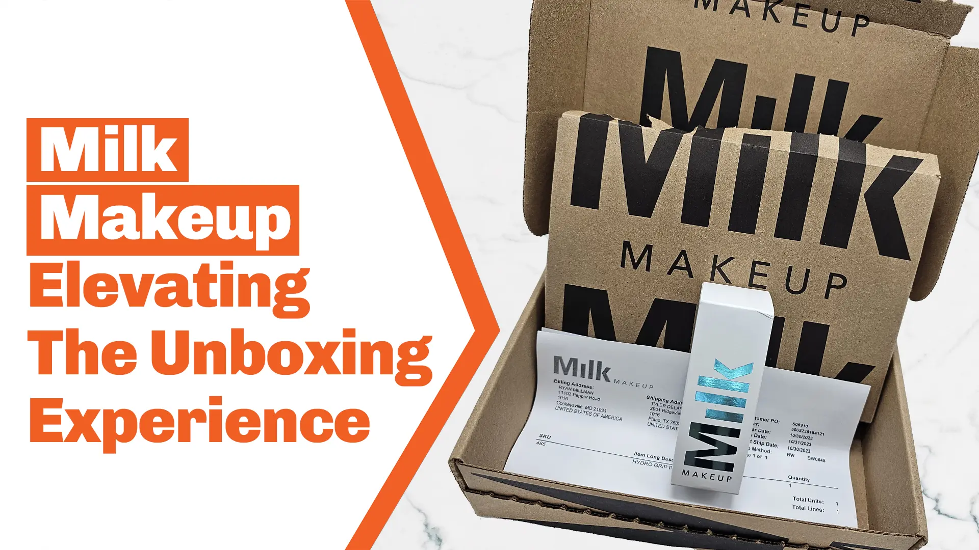 An unboxing marketing video about Milk Makeup's experience