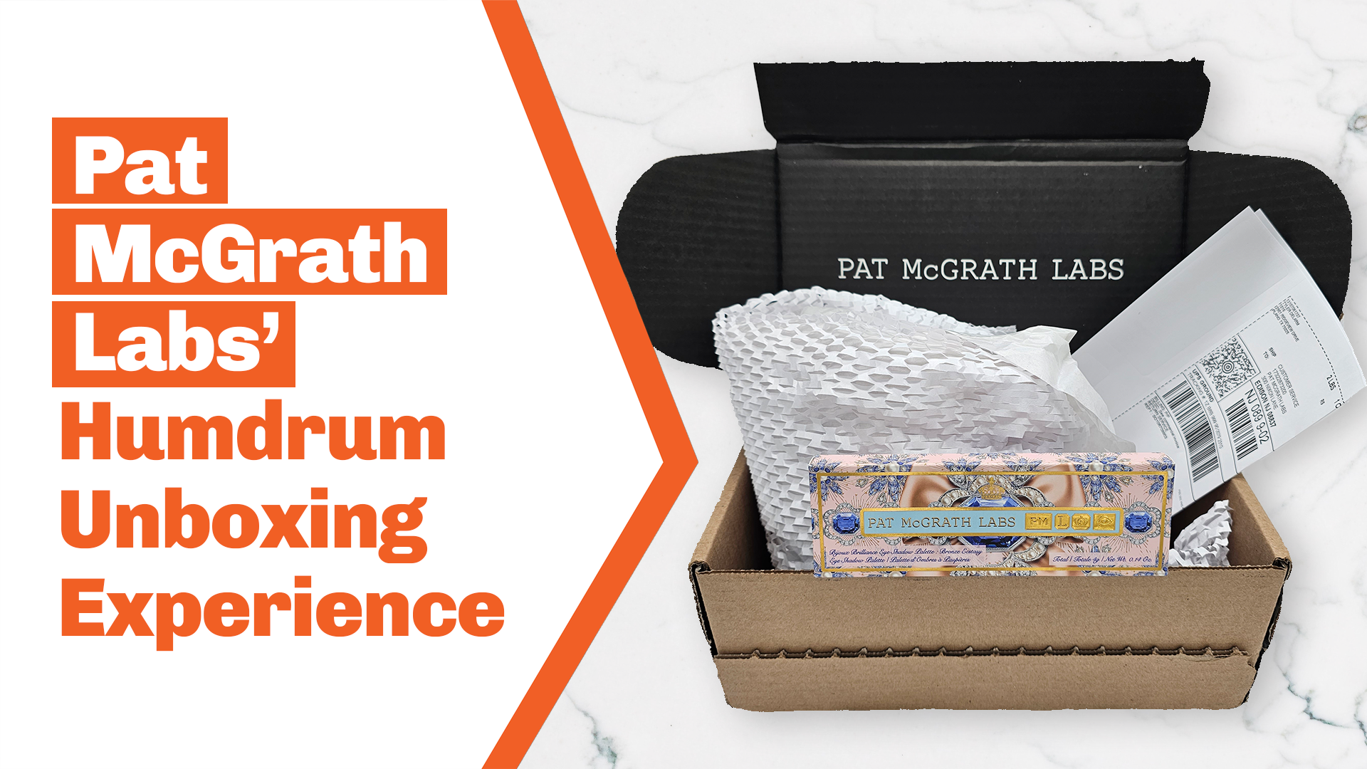An unboxing marketing video about Pat McGrath Labs' experience