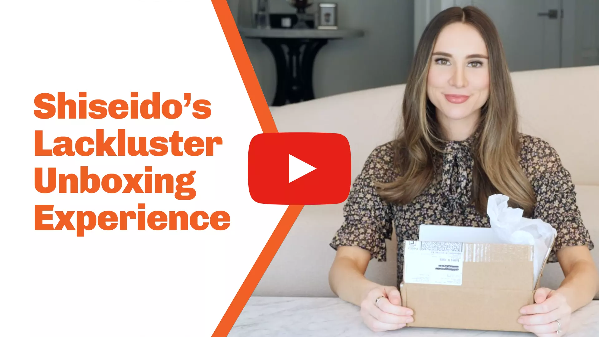 An unboxing marketing video about Shiseido's experience