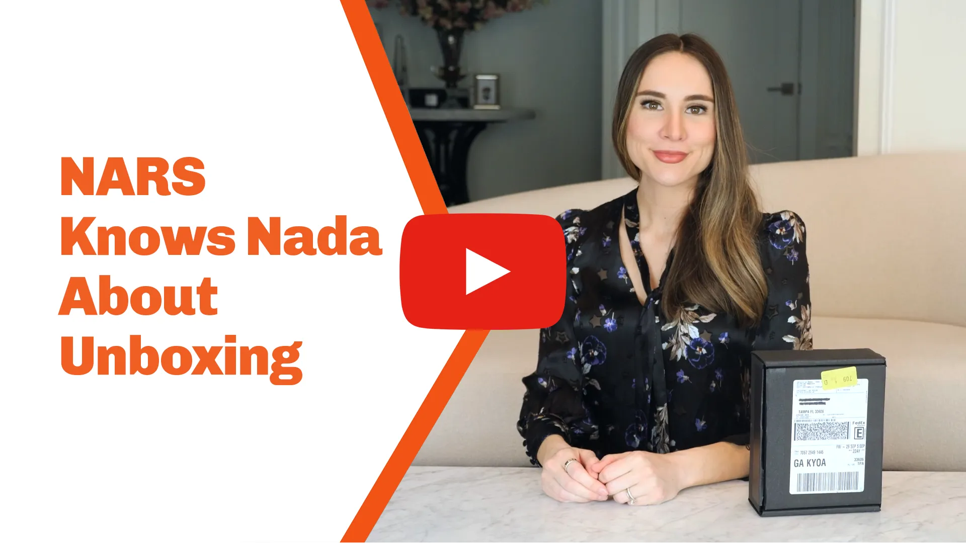 An unboxing marketing video about NARS' experience